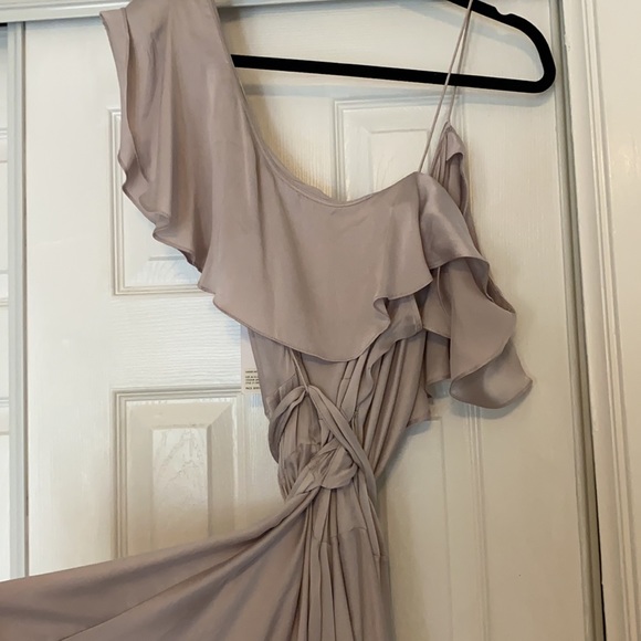 NWT Zimmerman Sueded Asymmetric Wrap Dress purple - Picture 7 of 8